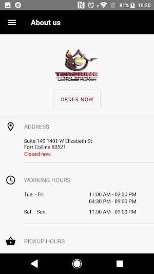 Tararine, Thai Cuisine Screenshot 3