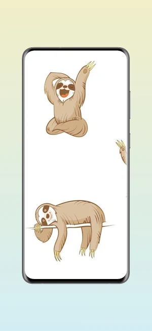 Cute Sloth Live Wallpaper Screenshot 2