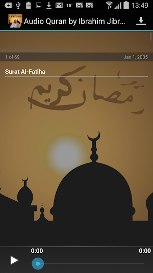 Audio Quran by Ibrahim Jibreen Screenshot 1