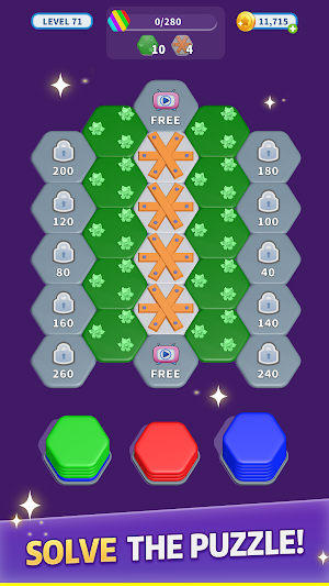 Happy Hexa Sort: 3D Puzzle Screenshot 2