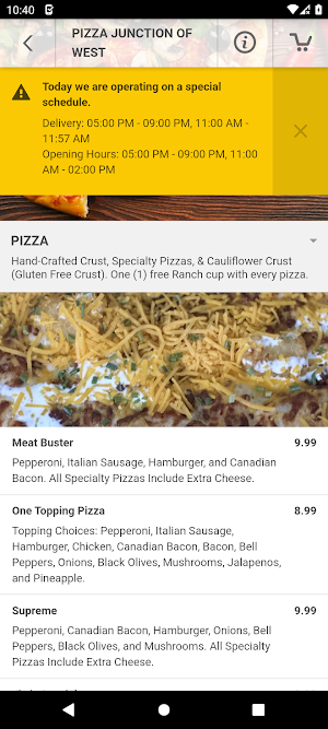 Pizza Junction of West Screenshot 2