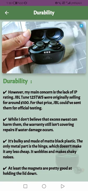 JBL Tune 125TWS Guide Screenshot 2
