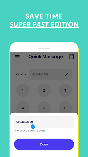 Message Without Phone Number Screenshot 1