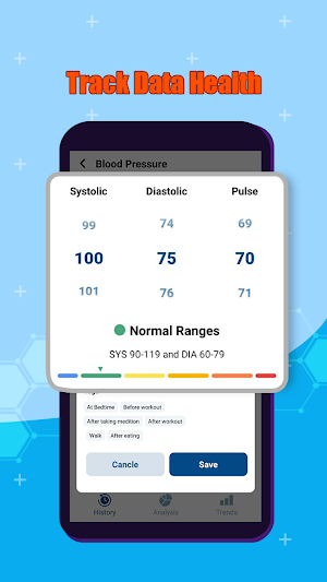 Blood Pressure: Sugar Tracker Screenshot 1