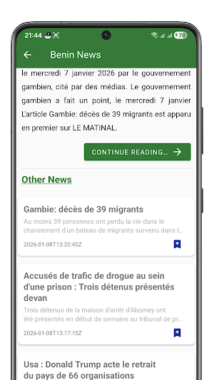 Actualités Bénin Screenshot 1