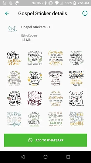 Gospel WAStickerApp Screenshot 2