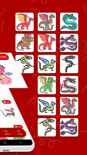 Dragon Stickers Screenshot 2