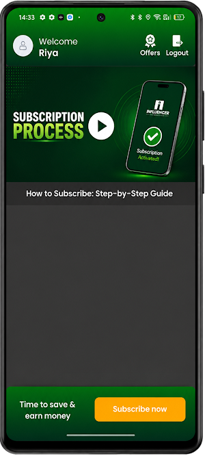 INFLUENCER - Offers & Rewards Screenshot 3