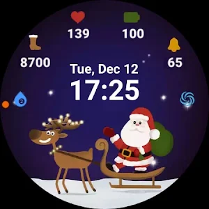 Christmas Watch Face Animated Screenshot 3