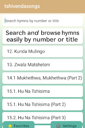 Church Of Christ Tshivenda Hym Screenshot 1