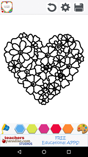 Adult Coloring: Valentines Day Screenshot 1
