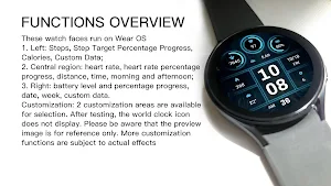 Functional Glow Blue Wear OS Screenshot 2