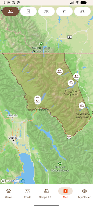 Glacier Wildlife Safari & Map Screenshot 0