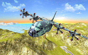War Plane Flight Simulator Challenge 3D Screenshot 0