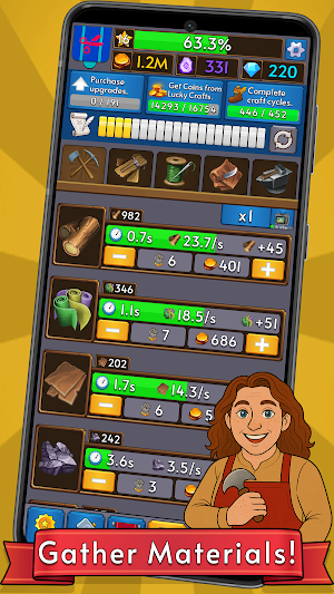 Artisan's Guild: Idle Craft Screenshot 1