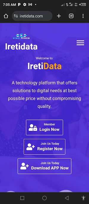 Ireti data Screenshot 0