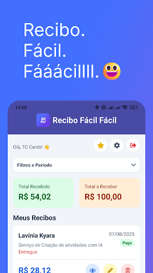 Recibo Fácil Fácil Screenshot 0