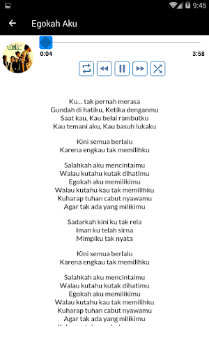 Wali Band Lagu Lirik Lengkap Offline Screenshot 3