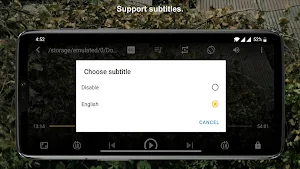 Video player with subtitle support - Video player. Screenshot 3