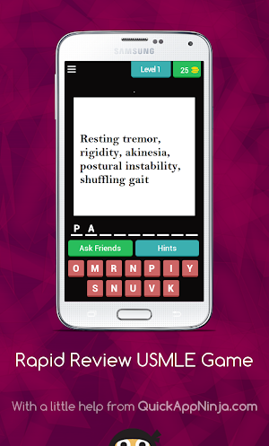 Rapid Review USMLE Step 1 Game Screenshot 0