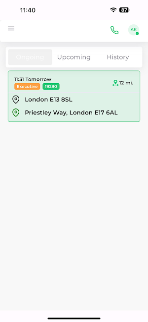 Zasway Passenger App Screenshot 3