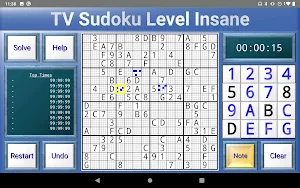 TV Sudoku: 4x4, 9x9 and 16x16 Screenshot 2