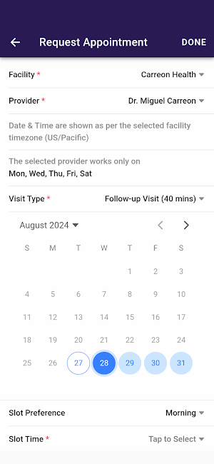Carreon Health Screenshot 2
