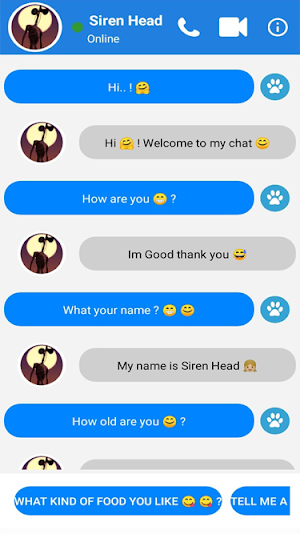 Siren Head Video Call & Chat Simulator Prank Screenshot 1