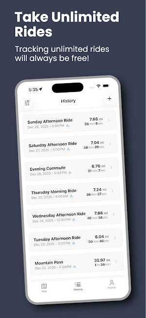 Motorcycle & Car Ride Tracker Screenshot 2