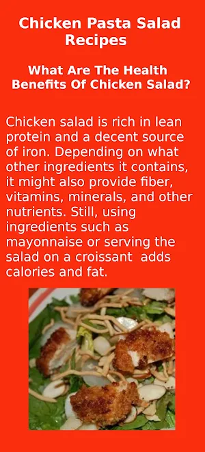 Chicken Pasta Salad Recipes Screenshot 1