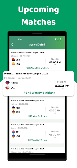 Live Cricket Live Line Score Screenshot 2
