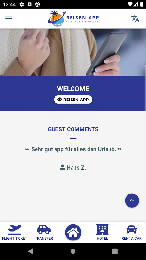 Reisen App Screenshot 1
