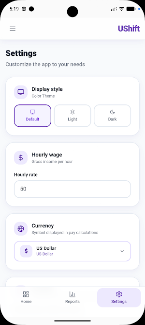 UShift - Salary & Shift Manage Screenshot 1