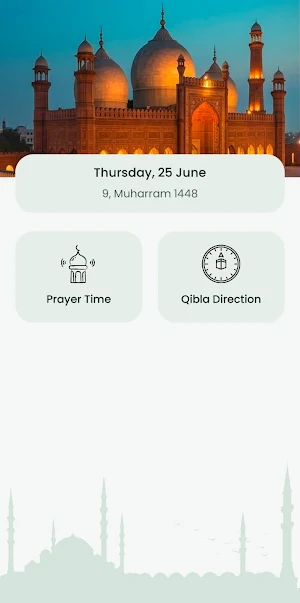 Islamic Prayer Times & Qibla Screenshot 0