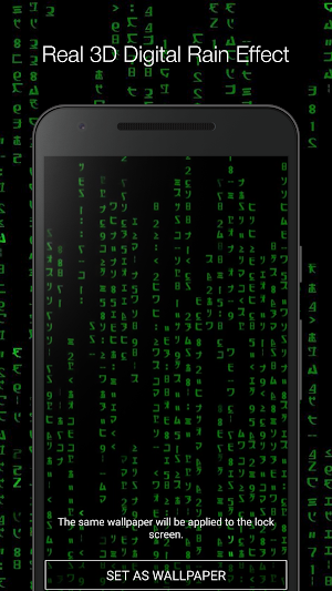 Digital Rain Live Wallpaper Screenshot 1