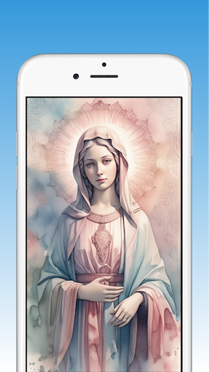 Mother Mary Digital Wallpaper Screenshot 1