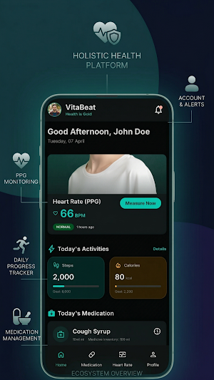 VitaBeat: Med & Heart Monitor Screenshot 0