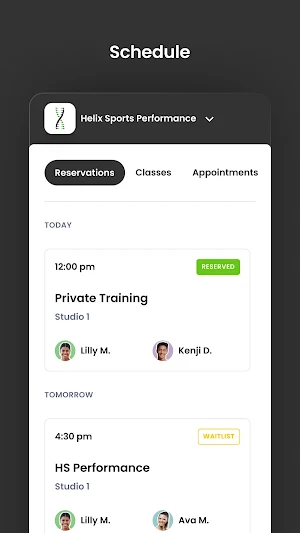 Helix Sports Performance Screenshot 2