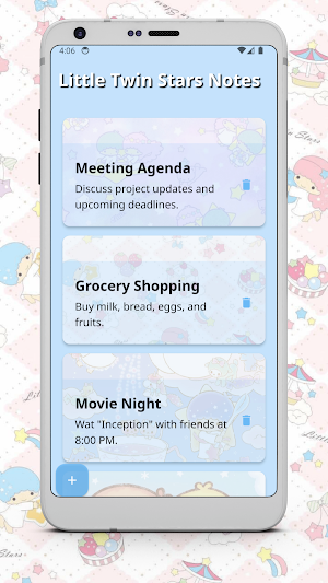 Little Twin Stars Notes Screenshot 0