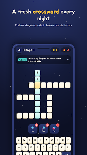 MoonWord - Crossword Puzzle Screenshot 0