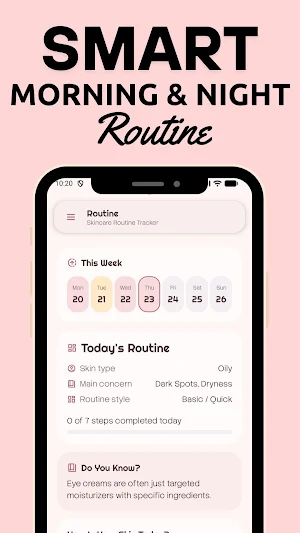 Skincare Routine Tracker Screenshot 1