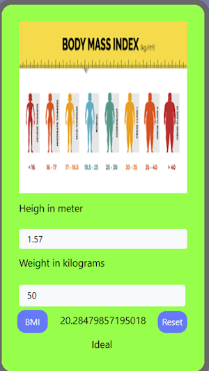Bmi Calculator by Rayyan Screenshot 1