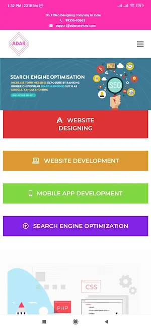 ADAR Services Screenshot 1