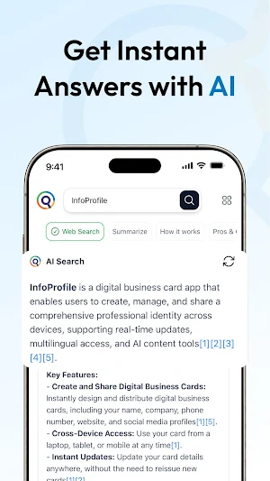 InfoQueries: Private AI Search Screenshot 1