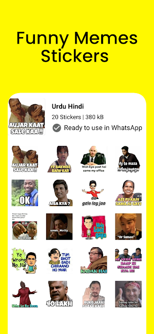 Bollywood Stickers : WASticker Screenshot 2