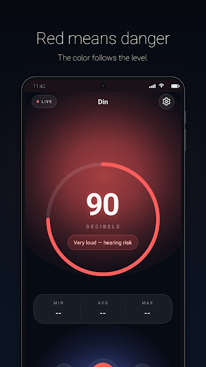 Din: Decibel & Sound Meter Screenshot 1