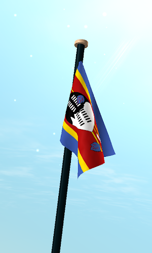 Swaziland Flag 3D Wallpaper Screenshot 2