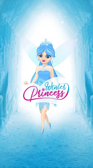 Winter Princess Diary (with lock or fingerprint) Screenshot 0