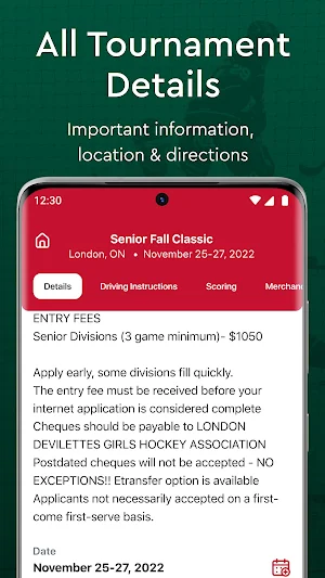 London Devilettes Tournaments Screenshot 2