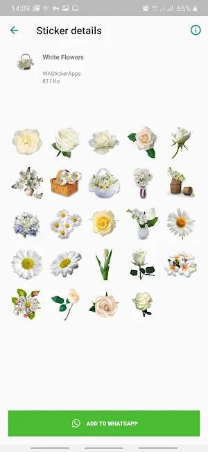 Autocollants Fleurs Screenshot 0